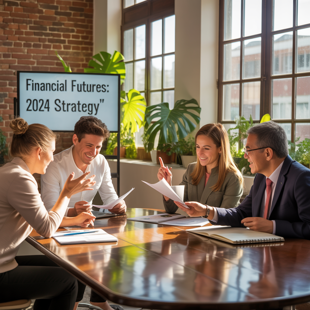 Equipo de FinanzasArFuturo en una sesión de planificación estratégica